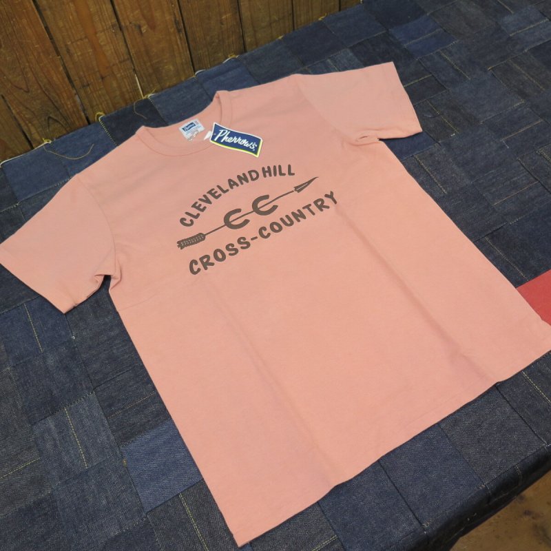 画像1: 【送料無料】 【フェローズ】   クロスカントリー プリントTシャツ   Pherrow's 23S-PMT6 日本製 (1)