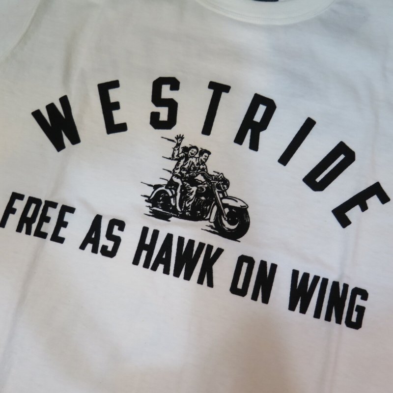 画像4: 【送料無料】 【ウエストライド】   パンヘッド HAWK ON WING プリントTシャツ   WEST RIDE 日本製 (4)