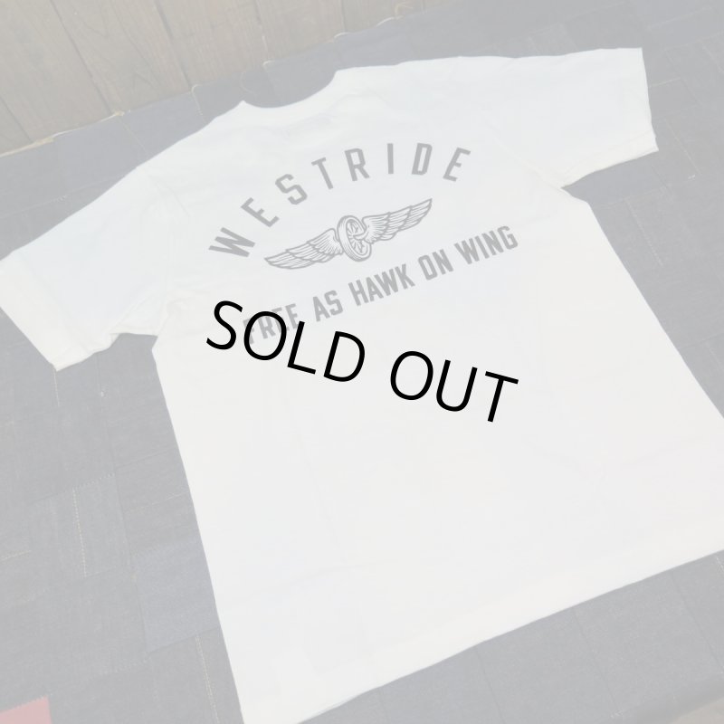 画像2: 【送料無料】 【ウエストライド】   パンヘッド HAWK ON WING プリントTシャツ   WEST RIDE 日本製 (2)