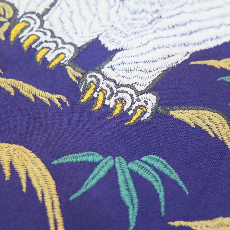 画像11: 【フラットヘッド】   ビンテージスカジャンパターン   白虎ホワイトタイガー プリントTシャツ   THE FLAT HEAD  日本製【日本国内送料無料】  【WORLD WIDE SHIPPING】 【Flat Head】  Vintage Sukajan Pattern  White Tiger Print T-Shirt  THE FLAT HEAD Made in Japan (11)