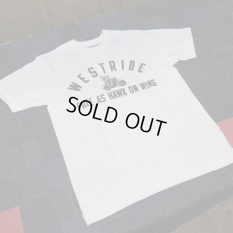 画像1: 【送料無料】 【ウエストライド】   パンヘッド HAWK ON WING プリントTシャツ   WEST RIDE 日本製 (1)