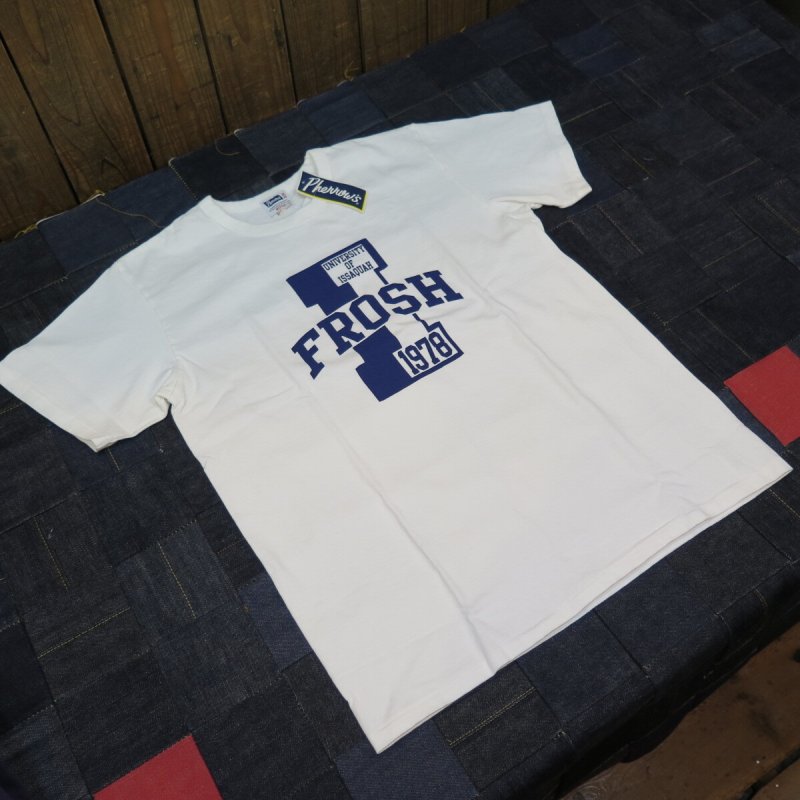 画像2: 【送料無料】 【フェローズ】  1978 カレッジ系プリントTシャツ   Pherrow's 24S-PMT6 日本製 (2)