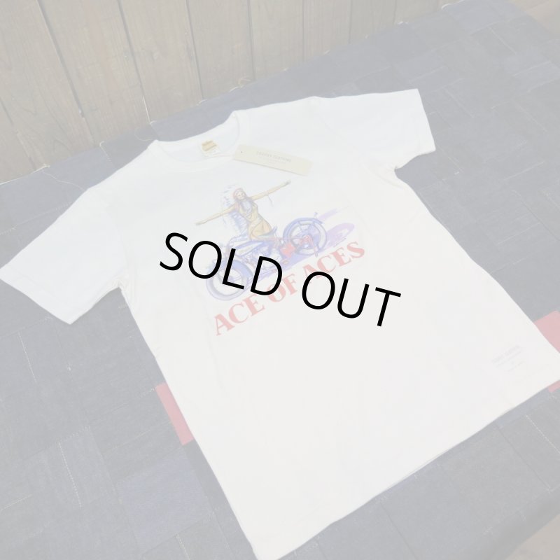 画像1: 【トロフィークロージング】  Ace of Aces インディアンスカウト/ピンナップガール   プリントＴシャツ   TROPHY CLOTHING TR25SS-211   日本製【送料無料】 (1)