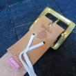 画像3: 【kiwami leathers】 ジーンズ専用ベルト ベンズ サドルレザー ナチュラル 日本製【送料無料】 (3)