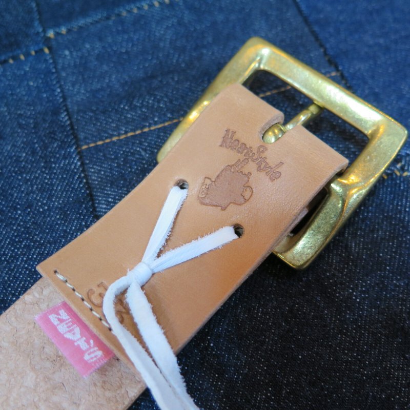 画像3: 【kiwami leathers】 ジーンズ専用ベルト ベンズ サドルレザー ナチュラル 日本製【送料無料】 (3)