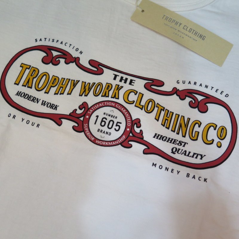 画像6: 【送料無料】  【トロフィークロージング】   15周年ワークロゴ プリントTシャツ   TROPHY CLOTHING TR21SS-210 日本製 (6)