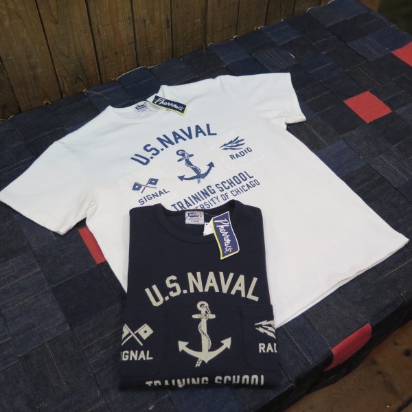 画像1: 【送料無料】 【フェローズ】  アメリカ海軍 U.S.NAVY プリントTシャツ  Pherrow's 22S-PTP1 日本製 (1)