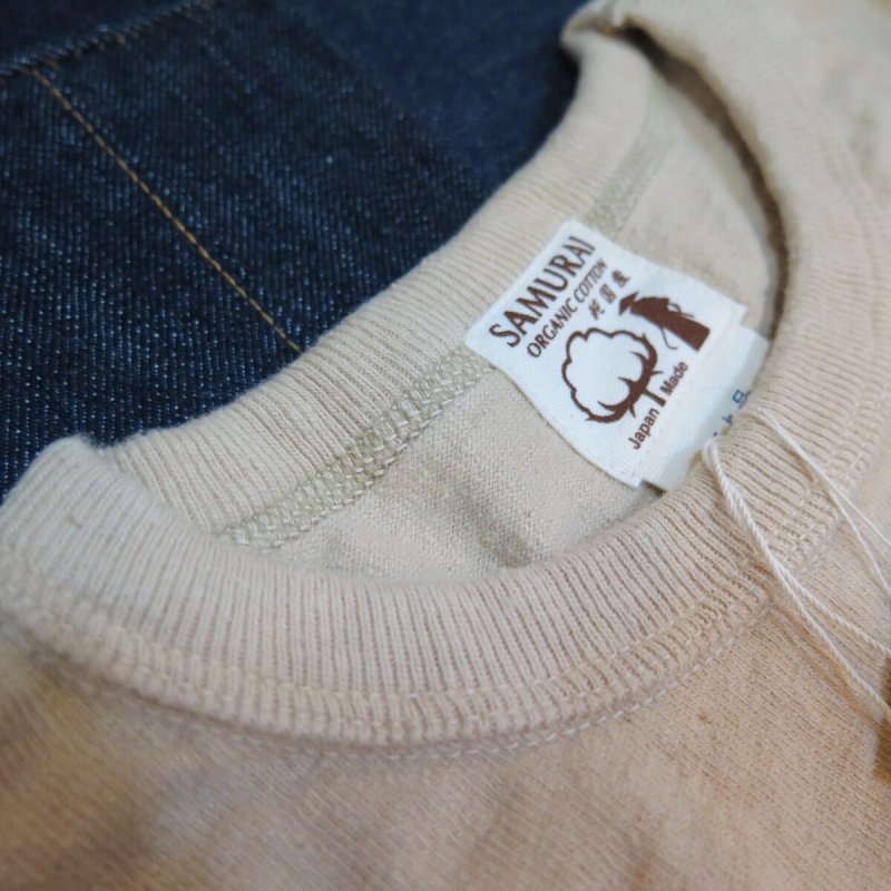 画像4: 【サムライジーンズ】   無地クルーネックＴシャツ 和綿 ポケット付き   SAMURAI JEANS 日本製【送料無料】 (4)