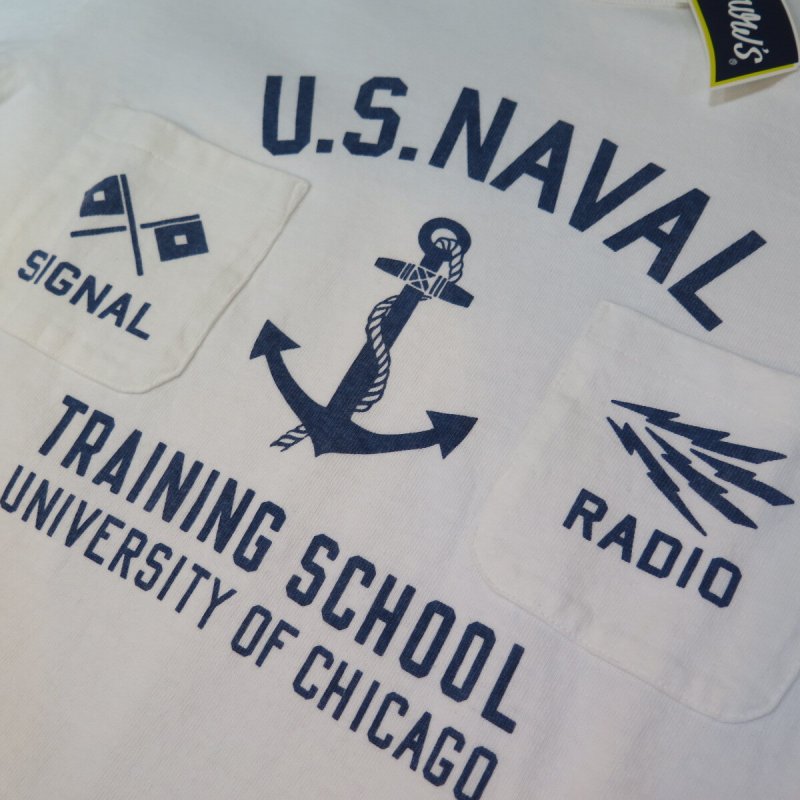 画像5: 【送料無料】 【フェローズ】  アメリカ海軍 U.S.NAVY プリントTシャツ  Pherrow's 22S-PTP1 日本製 (5)