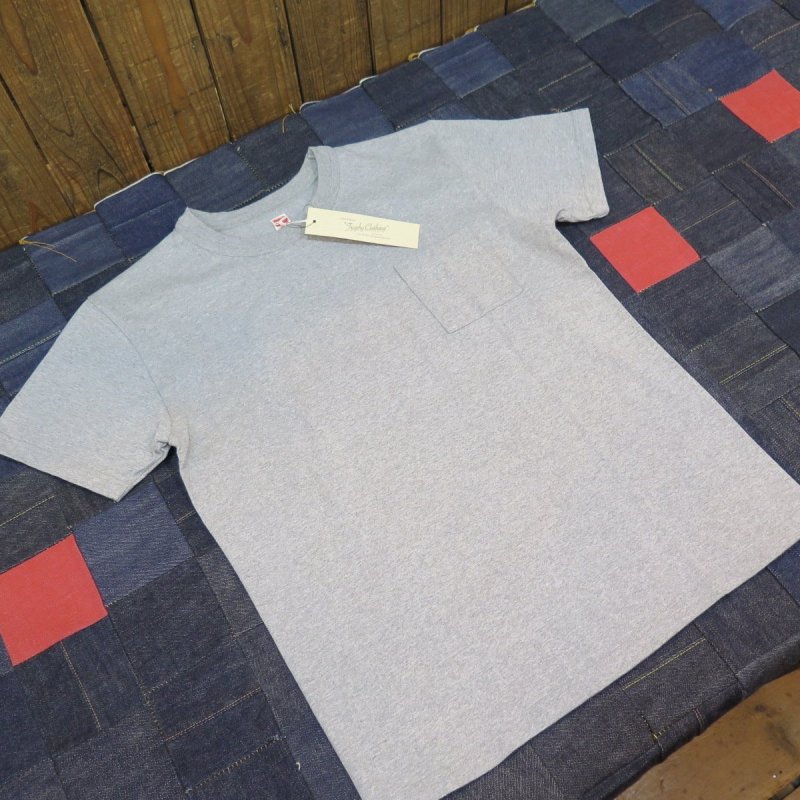 画像2: 【送料無料】  【トロフィークロージング】 オーセンティックロゴ 吊り編みTシャツ/ポケット付き TROPHY CLOTHING TR20SS-211 日本製  (2)