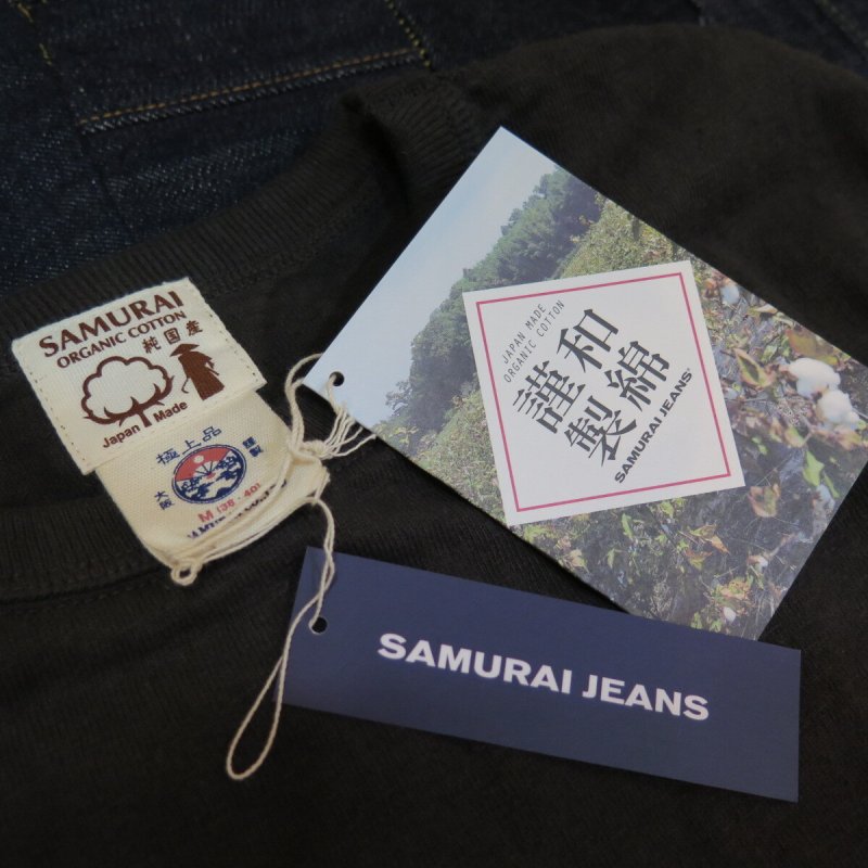 画像11: 【サムライジーンズ】   無地クルーネックＴシャツ 和綿 ポケット付き   SAMURAI JEANS 日本製【送料無料】 (11)