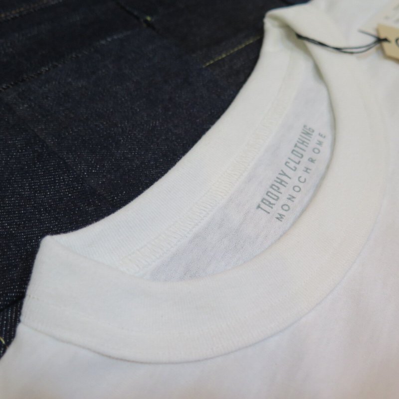 画像4: 【送料無料】  【トロフィークロージング】 モノクロームLEVEL1   バックロゴ ポケTシャツ TROPHY CLOTHING TR24SS-212 日本製 (4)