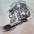 画像5: 【送料無料】 【JAMMER'S】   ジャマーズ   ハーレー アーリーショベル   エンジン プリントTシャツ/ウエストライド (5)