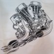 画像5: 【送料無料】 【JAMMER'S】   ジャマーズ   ハーレー パンヘッド   エンジン プリントTシャツ/ウエストライド (5)
