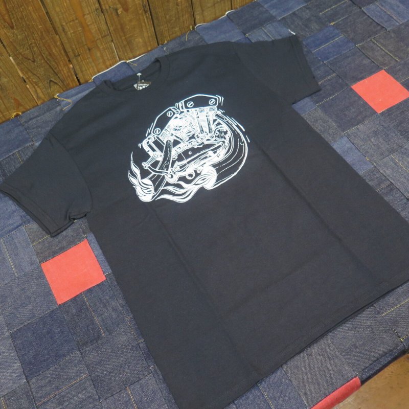 画像7: 【送料無料】 【JAMMER'S】   ジャマーズ   ハーレー ショベルスポーツ   エンジン プリントTシャツ/ウエストライド (7)