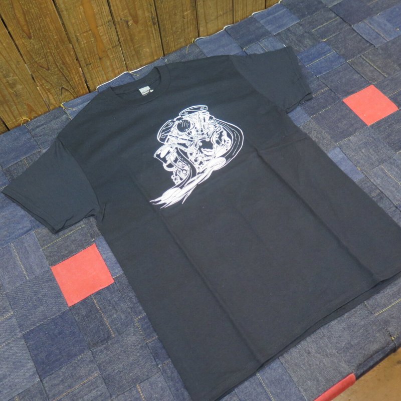 画像7: 【SALE セール商品】  【送料無料】 【JAMMER'S】   ジャマーズ   ハーレー アーリーショベル   エンジン プリントTシャツ/ウエストライド (7)