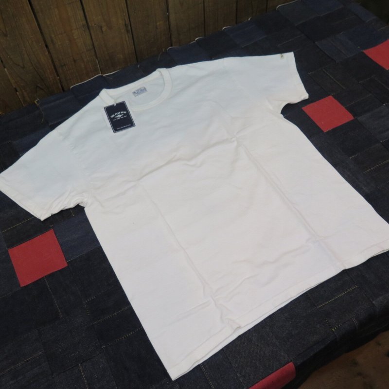 画像3: 【送料無料】 【フラットヘッド】   3本針の1本外し 無地Tシャツ   THE FLAT HEAD 日本製 (3)