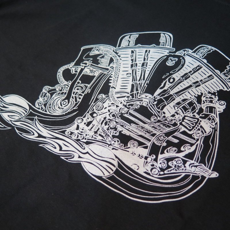 画像9: 【送料無料】 【JAMMER'S】   ジャマーズ   ハーレー パンヘッド   エンジン プリントTシャツ/ウエストライド (9)
