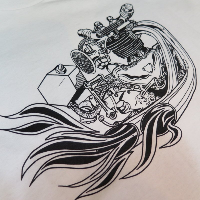 画像5: 【送料無料】 【JAMMER'S】   ジャマーズ  トライアンフ エンジン プリントTシャツ/ウエストライド (5)