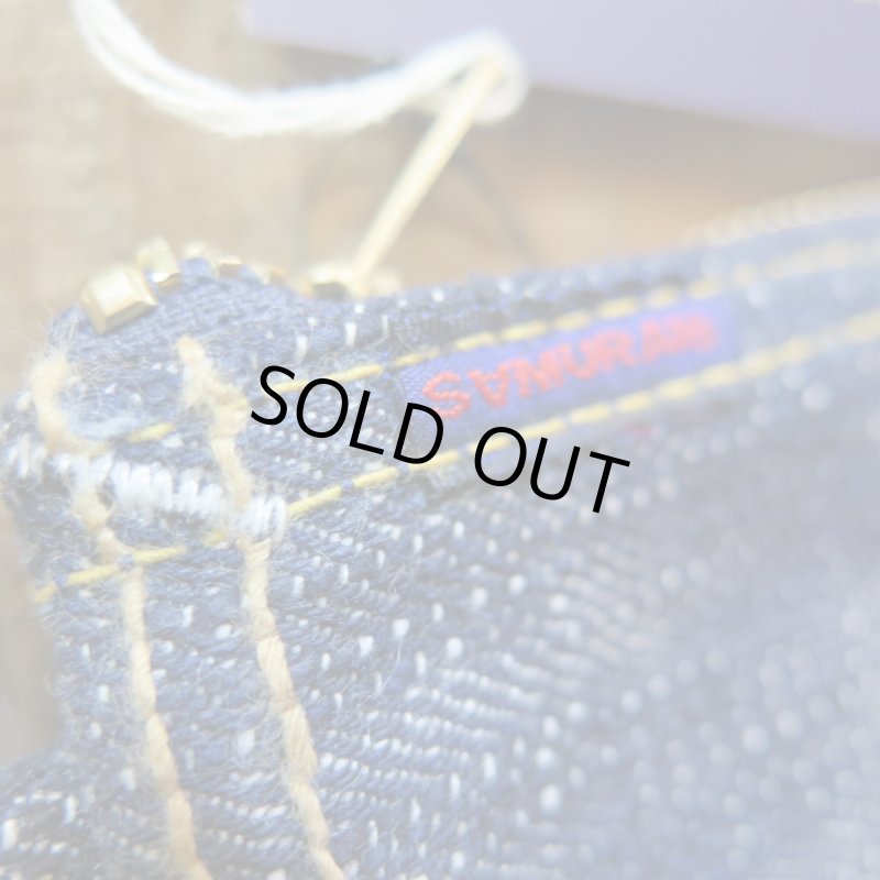画像4: 【送料無料】 【サムライジーンズ】  18ozデニム ポーチ   SAMURAI JEANS 日本製  【WORLD WIDE SHIPPING】  【SAMURAI JEANS】 18oz Denim Pouch SAMURAI JEANS Made in Japan (4)