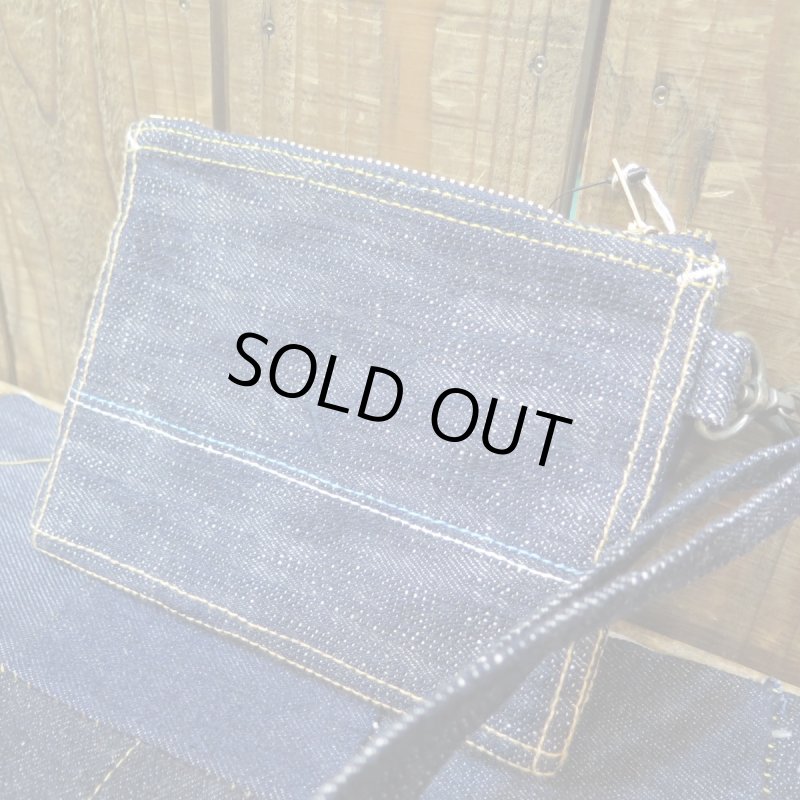 画像3: 【送料無料】 【サムライジーンズ】  18ozデニム ポーチ   SAMURAI JEANS 日本製  【WORLD WIDE SHIPPING】  【SAMURAI JEANS】 18oz Denim Pouch SAMURAI JEANS Made in Japan (3)