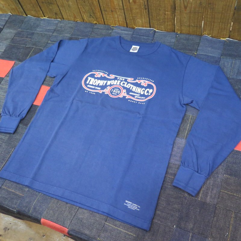 画像4: 【トロフィークロージング】  ワークロゴ 長袖Tシャツ   TROPHY CLOTHING TR21AW-202  日本製【送料無料】 (4)