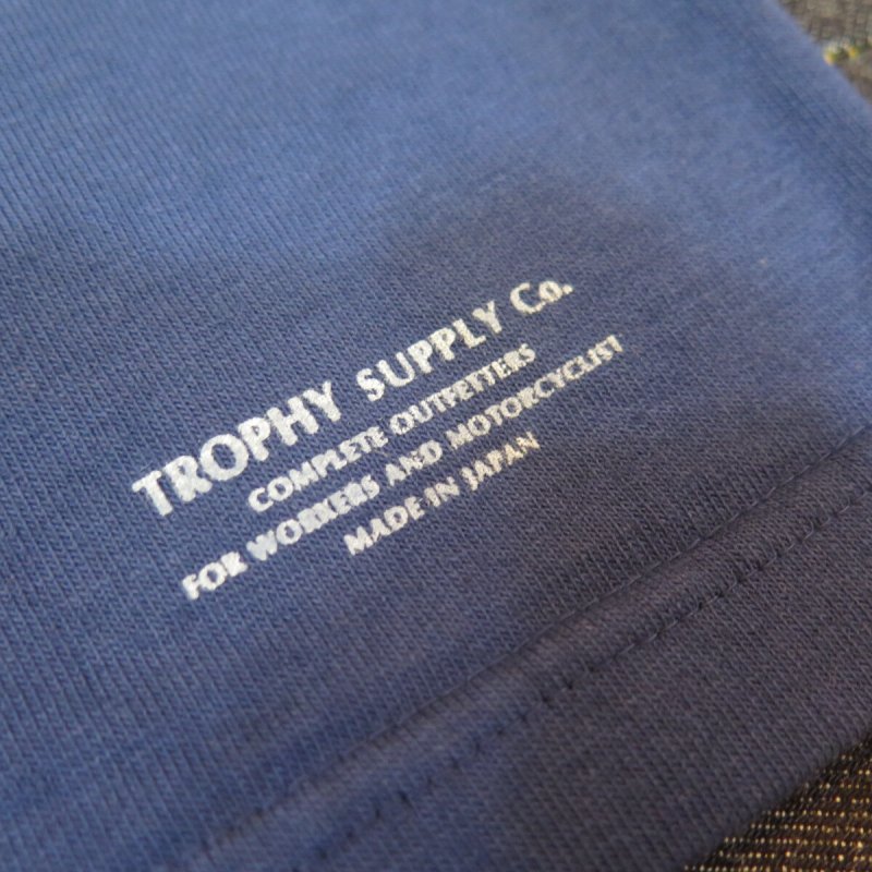 画像10: 【送料無料】 【SALE セール商品】  【トロフィークロージング】  バックロゴ 長袖Tシャツ/ポケット付き   TROPHY CLOTHING TR21SS-201 日本製 (10)