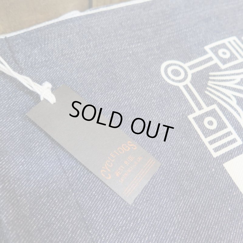 画像6: 【ウエストライド】  限定生産 ハンドプリント デニムバナー   WEST RIDE   日本製【送料無料】 (6)