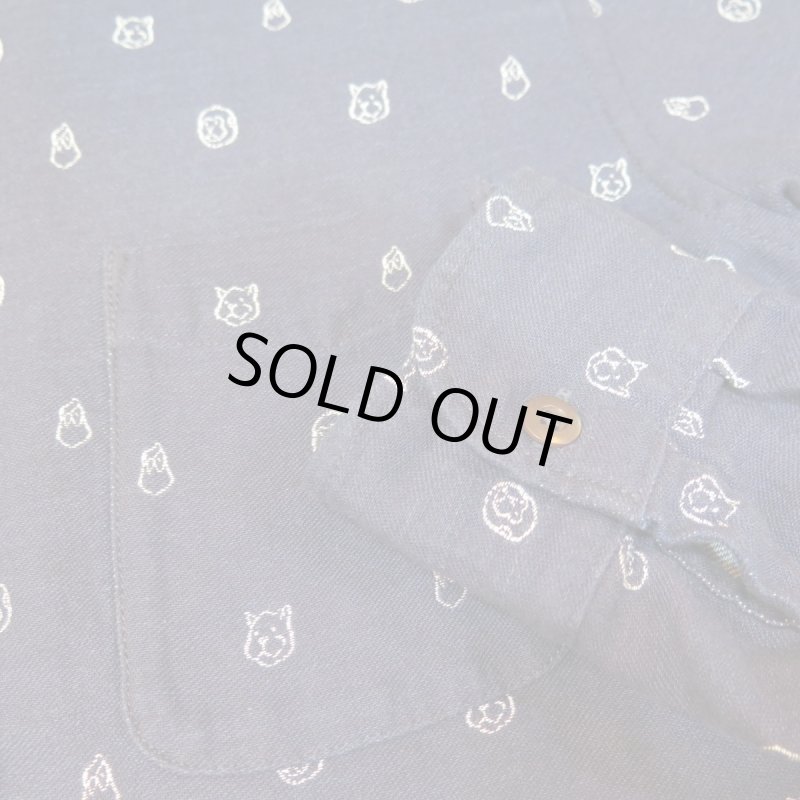 画像5: 【SALE セール商品】 【桃太郎ジーンズ】   ジャガード織 総柄 ボタンダウン長袖シャツ   MOMOTARO JEANS MLS1020M31   日本製 【日本国内送料無料】  【WORLD WIDE SHIPPING】 【SALE】 【Momotaro Jeans】  Jacquard Weave All-Over Pattern Button-Down Long-Sleeve Shirt  MOMOTARO JEANS MLS1020M31  Made in Japan (5)