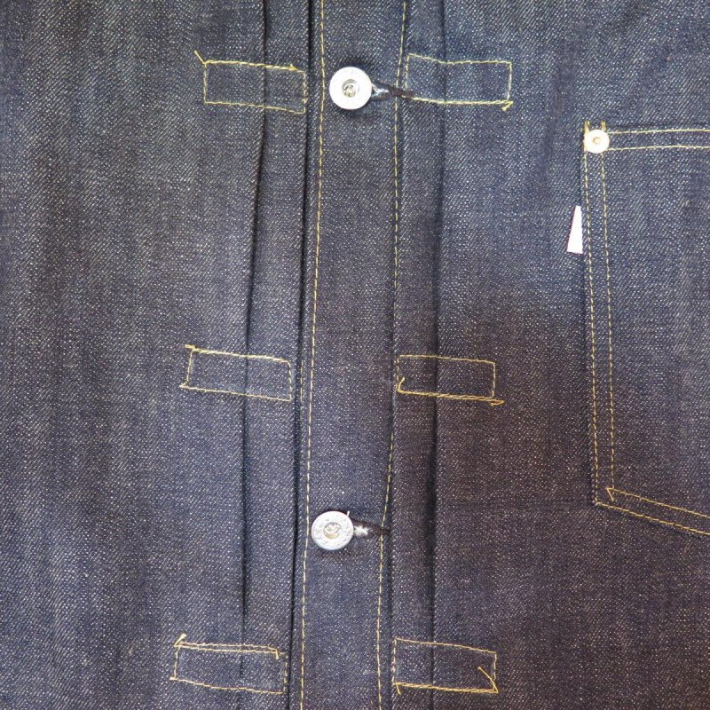 画像6: 【銀行振込】 【KIWAMI WWII】 ”極み”大戦モデル デニムジャケット 1枚袖/ガチャプリステッチ 日本製 (6)