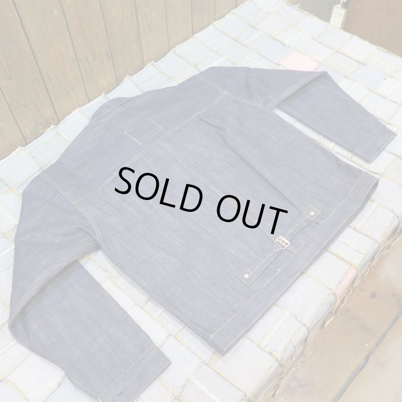 画像2: 【銀行振込】 ＝BIG SIZE＝ 【KIWAMI WWII】 ”極み”大戦モデル デニムジャケット 1枚袖/ガチャプリステッチ 日本製 (2)