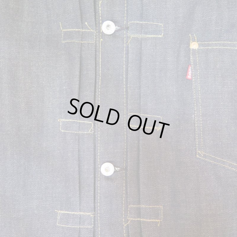 画像7: 【銀行振込】 ＝BIG SIZE＝ 【KIWAMI WWII】 ”極み”大戦モデル デニムジャケット 1枚袖/ガチャプリステッチ 日本製 (7)