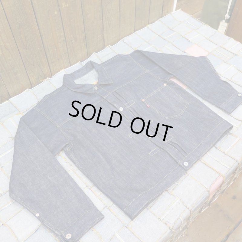 画像1: 【銀行振込】 ＝BIG SIZE＝ 【KIWAMI WWII】 ”極み”大戦モデル デニムジャケット 1枚袖/ガチャプリステッチ 日本製 (1)