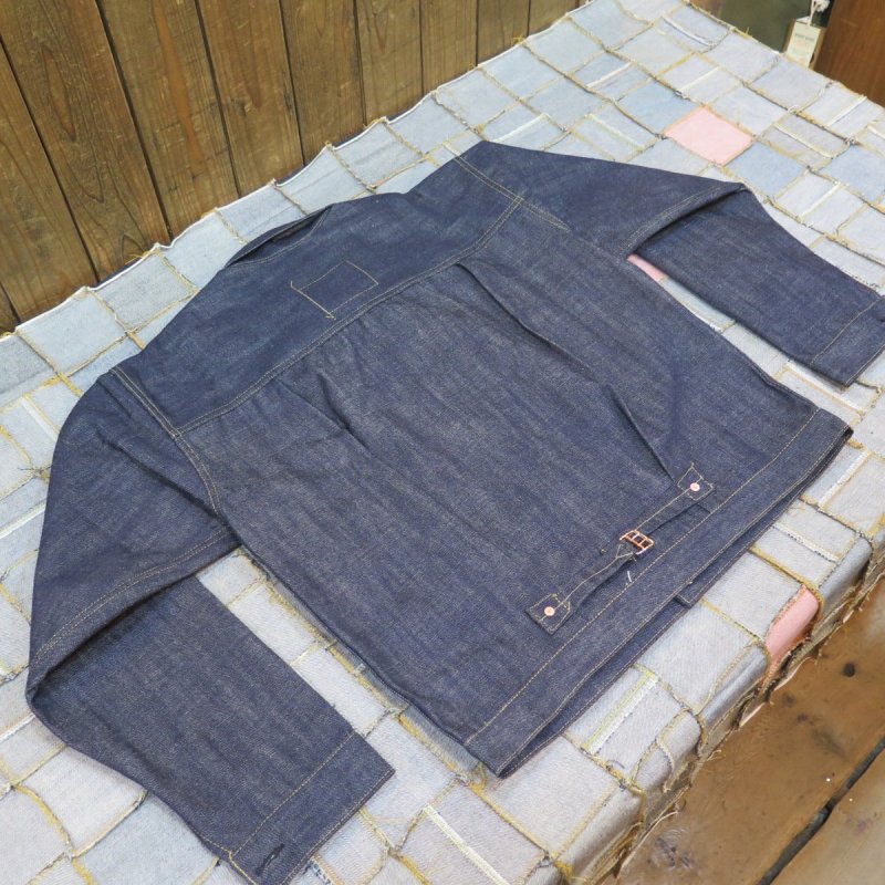 画像2: 【銀行振込】 【KIWAMI WWII】 ”極み”大戦モデル デニムジャケット 1枚袖/ガチャプリステッチ 日本製 (2)