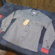 画像1: 【ウエストライド】  1940's NAVY 黒シャン 長袖オープンシャツ   WEST RIDE 日本製【送料無料】 (1)