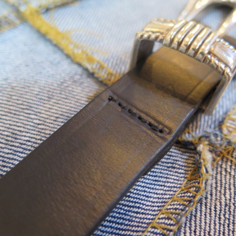 画像6: 【フラットヘッド】 3ピース ウエスタンベルト  クロムエクセルレザー ブラック THE FLAT HEAD  FN-BE-L006   日本製【送料無料】 (6)