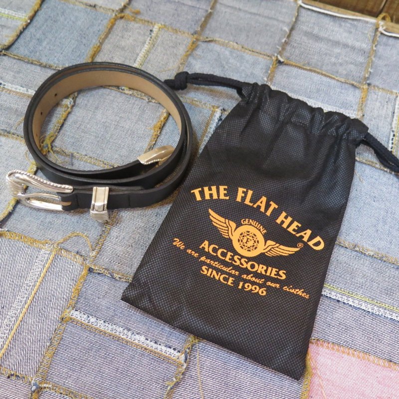 画像10: 【フラットヘッド】 3ピース ウエスタンベルト  クロムエクセルレザー ブラック THE FLAT HEAD  FN-BE-L006   日本製【送料無料】 (10)