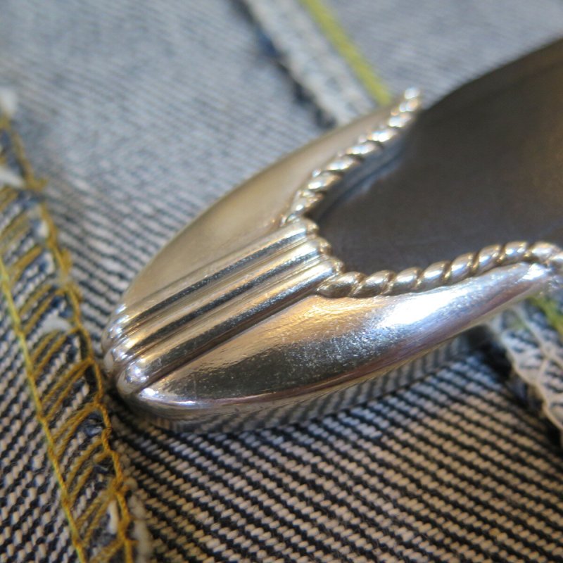 画像5: 【フラットヘッド】 3ピース ウエスタンベルト  クロムエクセルレザー ブラック THE FLAT HEAD  FN-BE-L006   日本製【送料無料】 (5)