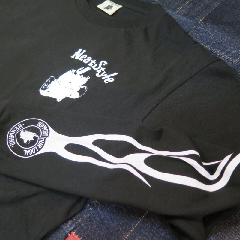 画像9: 【送料無料】 【Neat Style BIG LOGO & FIRE】 ニートスタイル サポートユアローカル ロングスリーブTシャツ  (9)