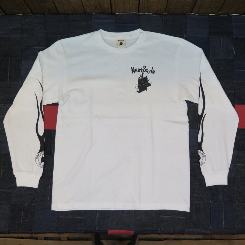 画像7: 【送料無料】 【Neat Style BIG LOGO & FIRE】 ニートスタイル サポートユアローカル ロングスリーブTシャツ  (7)