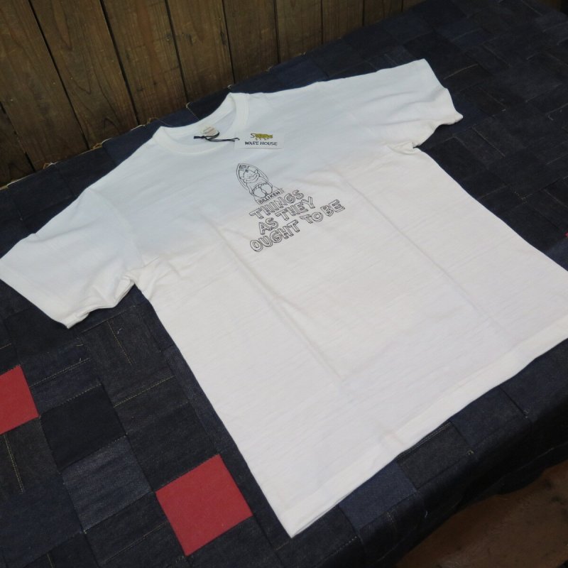 画像2: 【送料無料】   【花井祐介×ウエアハウス】  ビリケン BILLIKEN 半袖プリント コラボTシャツ   Yusuke Hanai×WAREHOUSE Co. 日本製 (2)