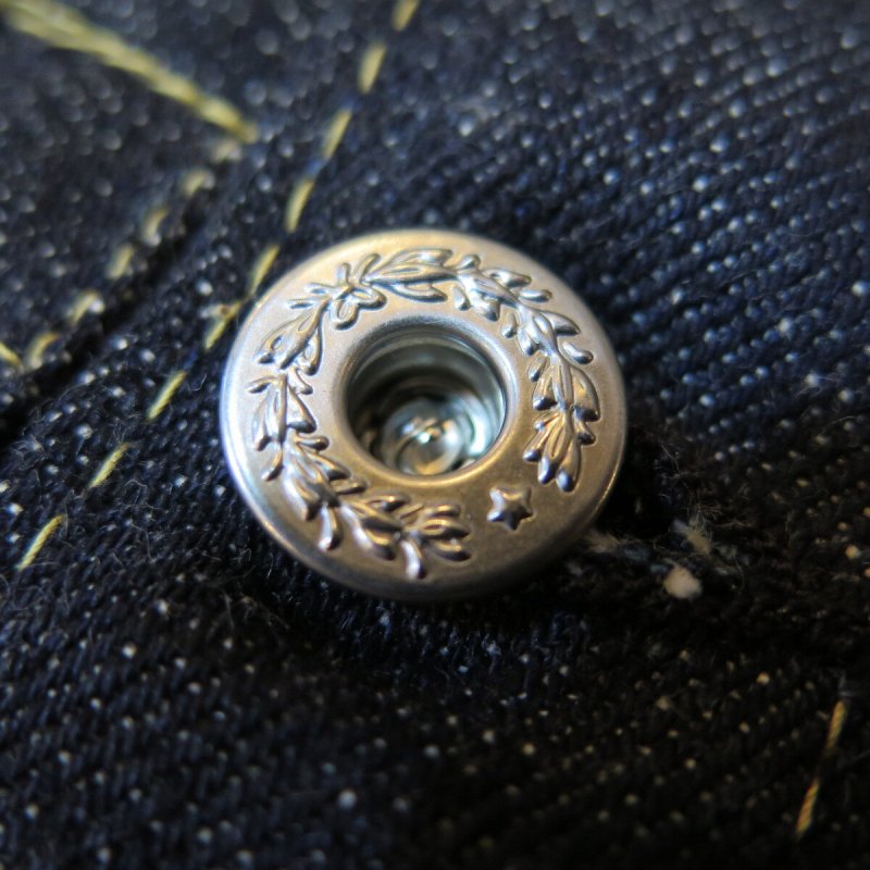 画像6: 【銀行振込】 【KIWAMI WWII】 ”極み”大戦モデル デニムジャケット 2枚袖/ガチャプリステッチ/生地目違い 日本製 (6)