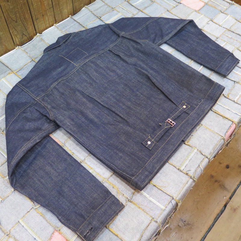 画像2: 【銀行振込】 【KIWAMI WWII】 ”極み”大戦モデル デニムジャケット 2枚袖/ガチャプリステッチ/生地目違い 日本製 (2)