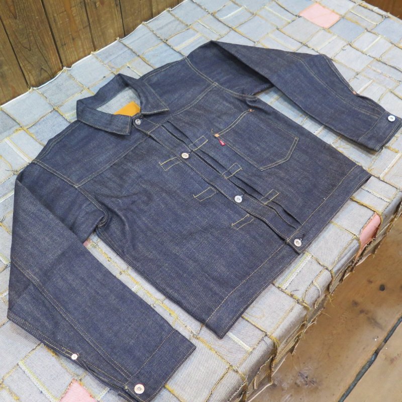 画像1: 【銀行振込】 【KIWAMI WWII】 ”極み”大戦モデル デニムジャケット 2枚袖/ガチャプリステッチ/生地目違い 日本製 (1)