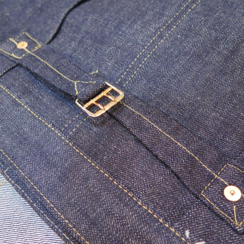 画像9: 【銀行振込】  ＝BIG SIZE＝ 【KIWAMI WWII】 ”極み”大戦モデル デニムジャケット 2枚袖/ガチャプリステッチ/生地目違い 日本製 (9)