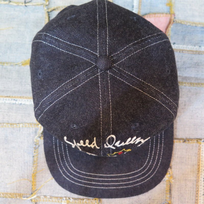 画像3: 【フラットヘッド】  デニムトラッカーキャップ ハンドル刺繍   THE FLAT HEAD FN-HC008   日本製【送料無料】 (3)