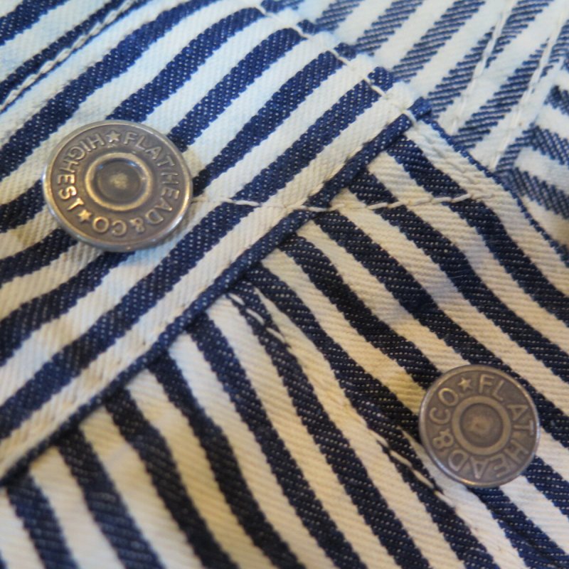 画像7: 【フラットヘッド】 ヒッコリー パンツ/ジーンズ THE FLAT HEAD FN-DP-802 日本製【日本国内送料無料】  【WORLD WIDE SHIPPING】 【Flat Head】 Hickory Pants/Jeans THE FLAT HEAD FN-DP-802 Made in Japan (7)