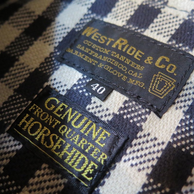 画像3: 【SALE セール商品】 【ウエストライド】 ホースハイド レザージャケット ヘラクレス/茶芯ブラック WEST RIDE  日本製【送料無料】 (3)