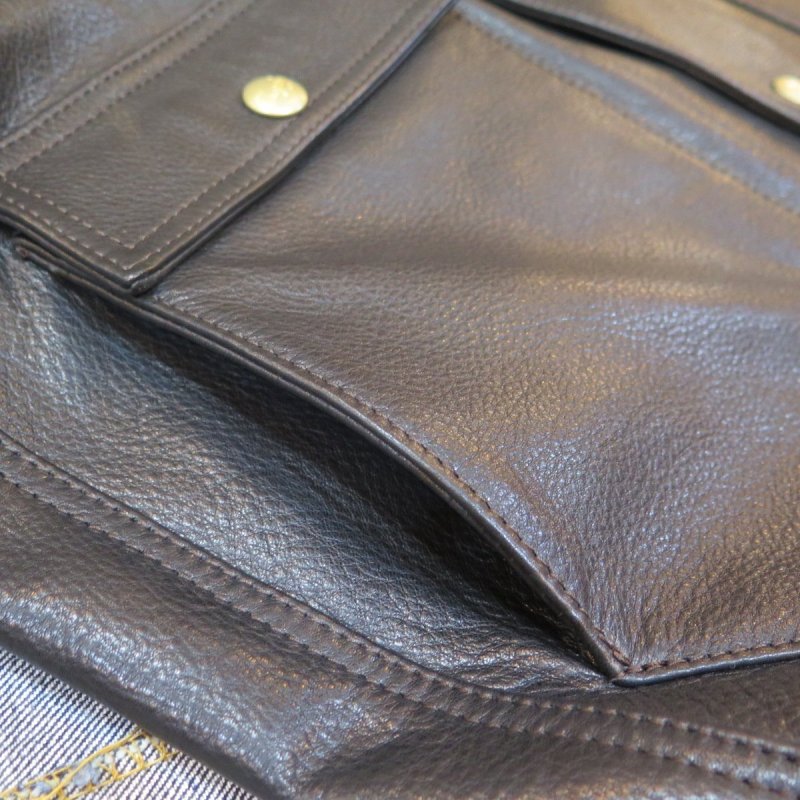 画像7: 【トロフィークロージング】 ステアハイド レザーベスト TROPHY CLOTHING TR-YL07 日本製【日本国内送料無料】  【WORLD WIDE SHIPPING】 【Trophy Clothing】 Steerhide Leather Vest TROPHY CLOTHING TR-YL07 Made in Japan (7)