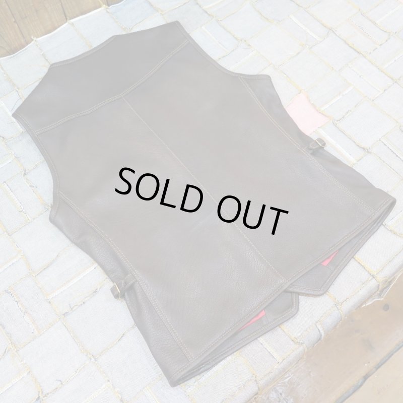 画像2: サイズ46・48 【フラットヘッド】  ディアスキン ベスト  藤岡勇吉本店/鹿革  THE FLAT HEAD FN-LV-DV001 日本製【送料無料】 (2)